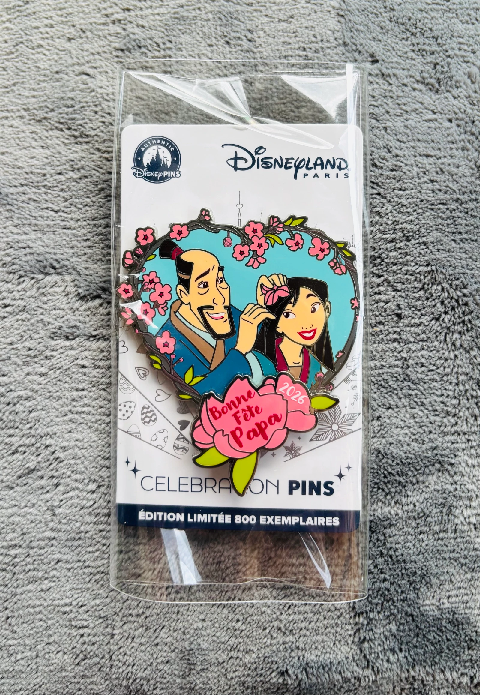 Pins mulan édition limitée Disneyland Paris 